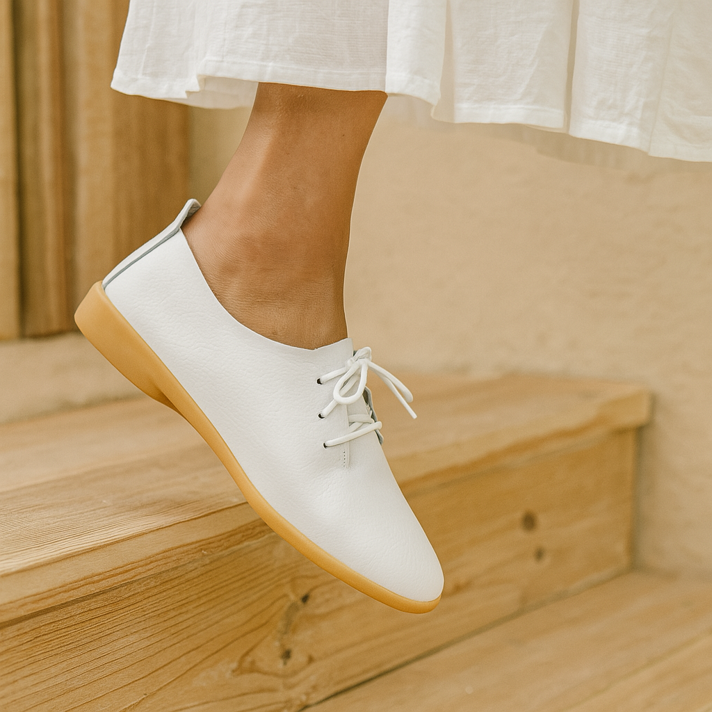 Lusitanna™ Grace Derby – Chaussure pour femme en cuir véritable ultra confortable