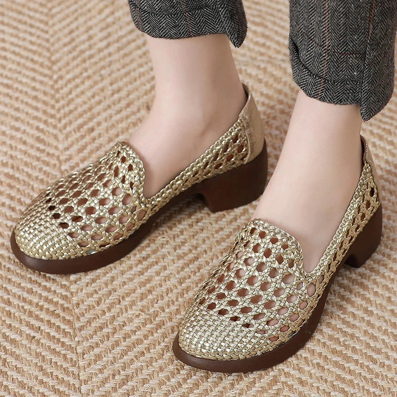 Mocassin RAFEZZI Cléopâtre - Confortable et élégant (Cuir Véritable)