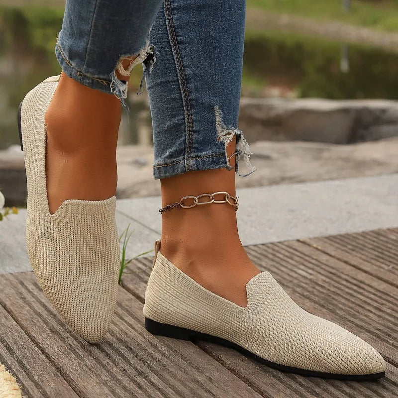 Adriatta – Mocassin Semi-Orthopédique en Maille Respirante Ultra-Léger