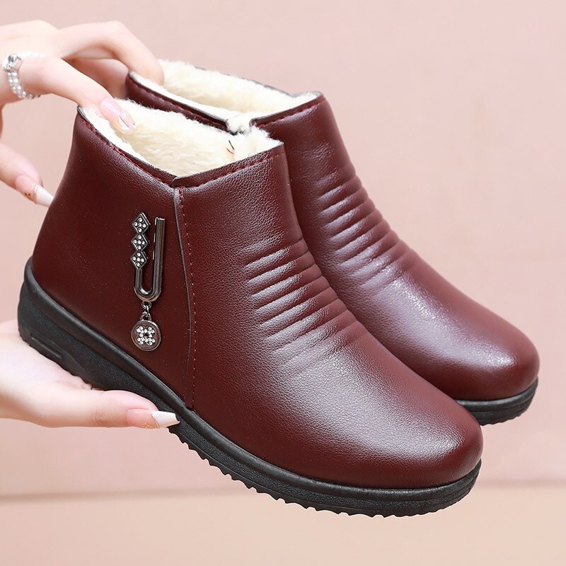 Jolie botte d'automne et d'hiver - imperméable et veloutée