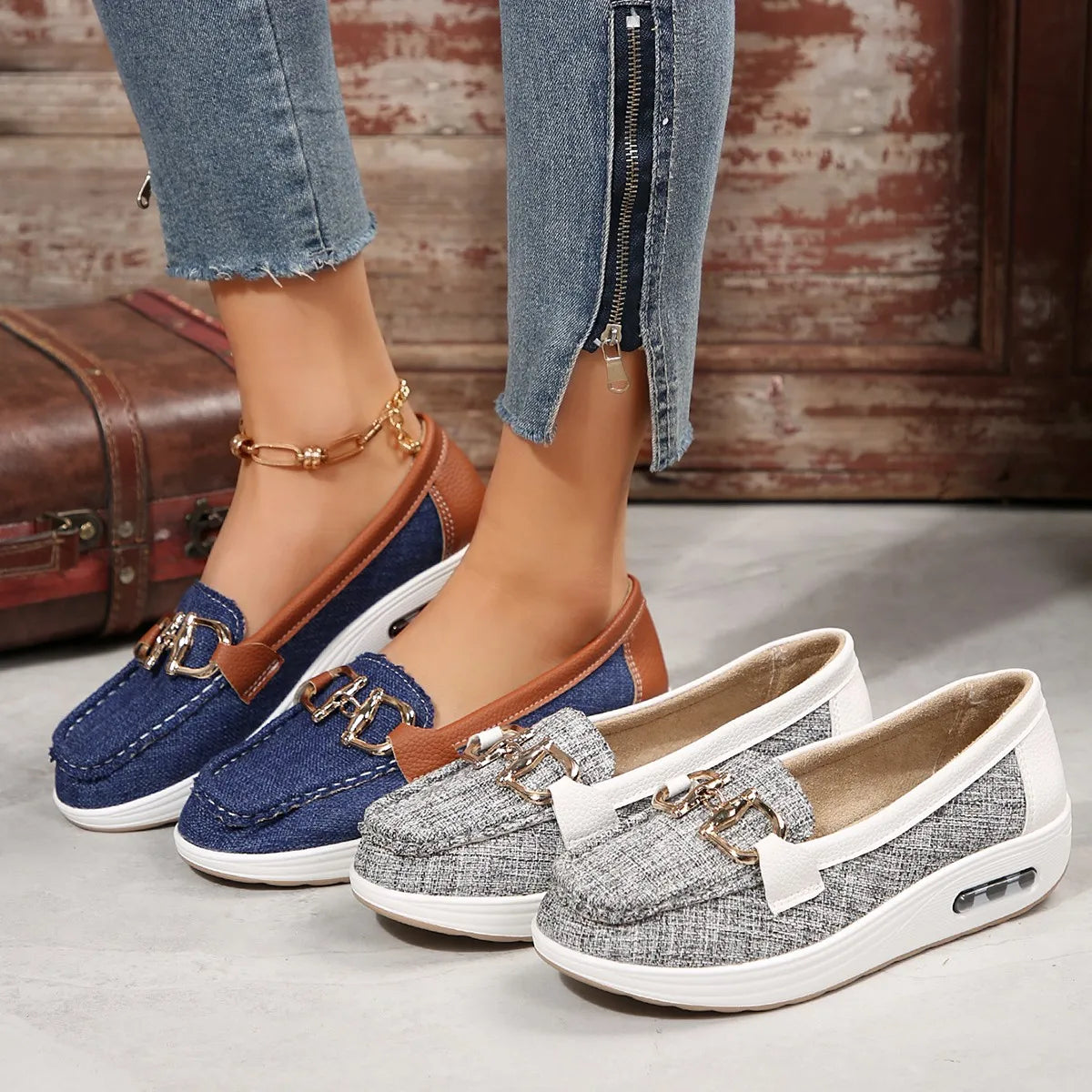 Cristina Marie - Mocassin décontracté pour femme, super confortable