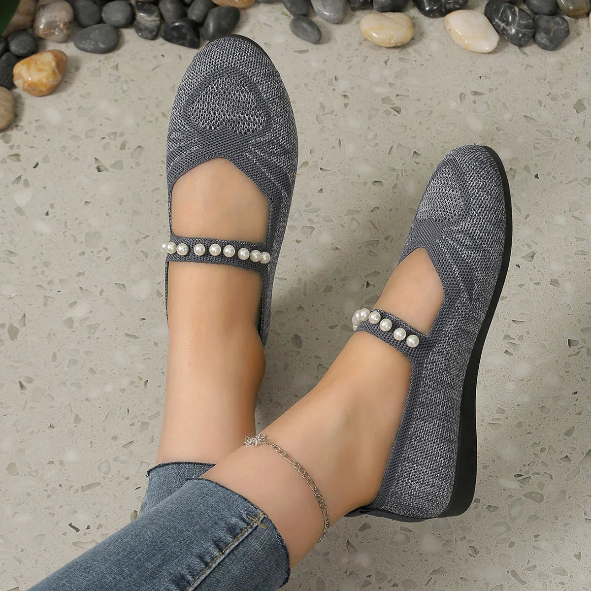 Pearlitta Marie - Chaussure Semi-Orthopédique en Maille Respirante Ultra-légère