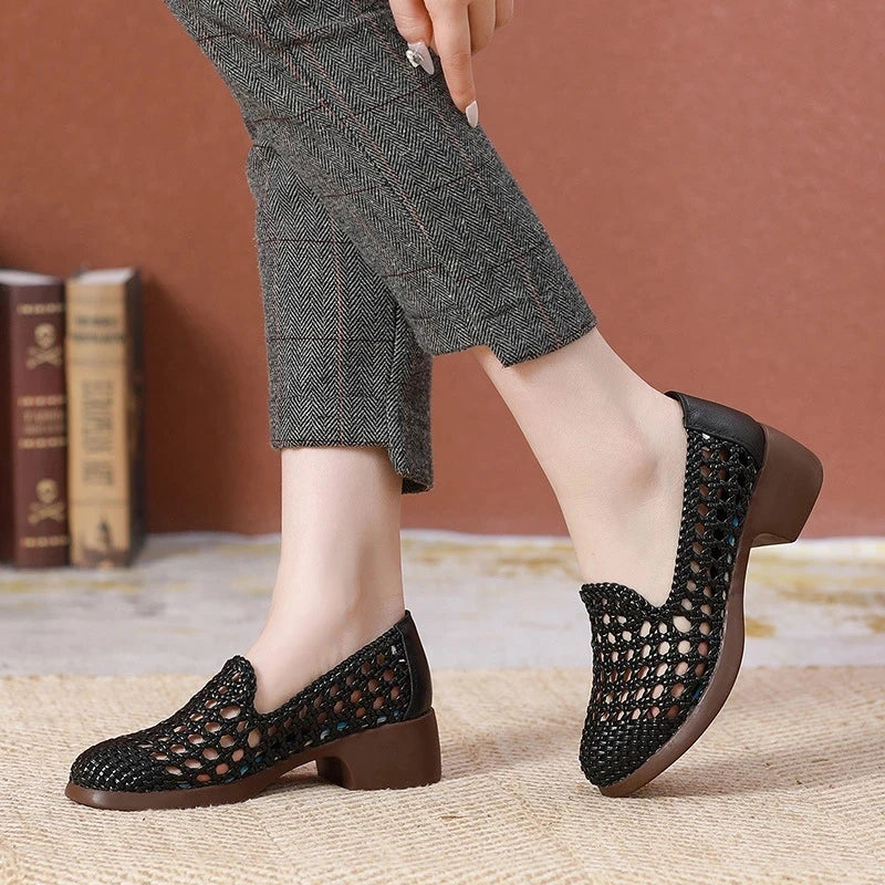 Mocassin RAFEZZI Cléopâtre - Confortable et élégant (Cuir Véritable)