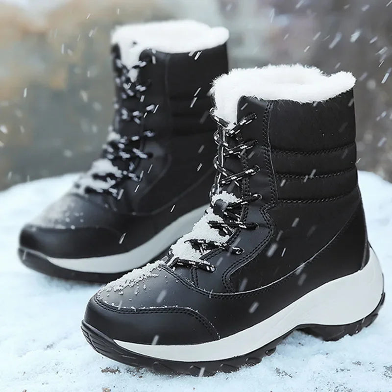 ❄️ Bottines Femme AZGB™ – Chaleur, Stabilité & Hauteur Confort