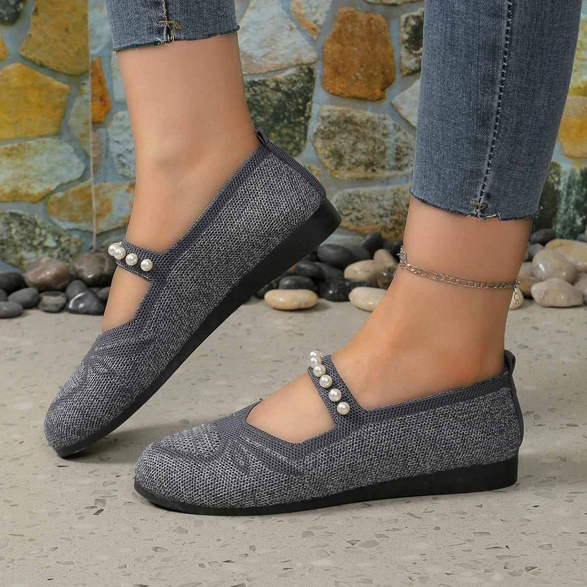Pearlitta Marie - Chaussure Semi-Orthopédique en Maille Respirante Ultra-légère