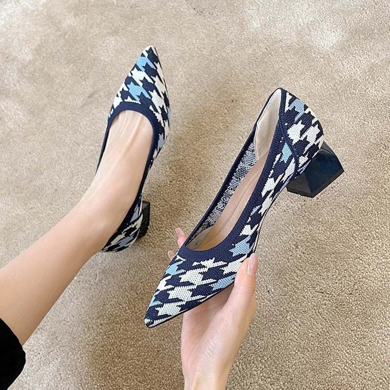 Miss Isadora Pump 2.0 - Chaussures à talons blocs très élégantes et confortables