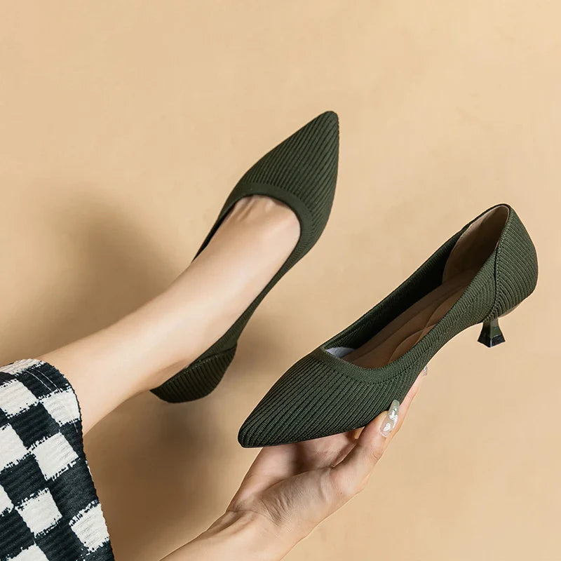 Miss Isadora Stilleto - Chaussures à Talons Bas Très Élégantes et Confortables