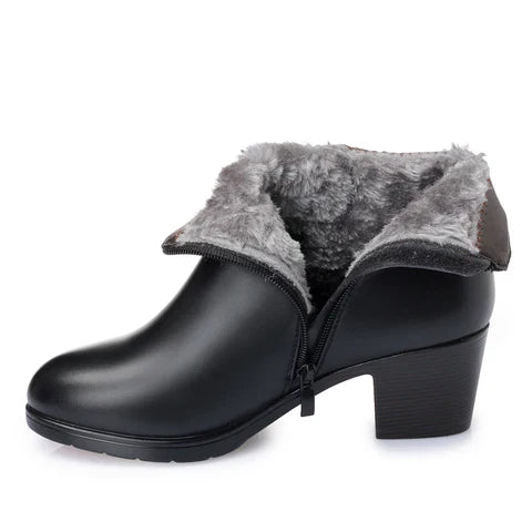 Laurem - Botte en cuir véritable super confortable