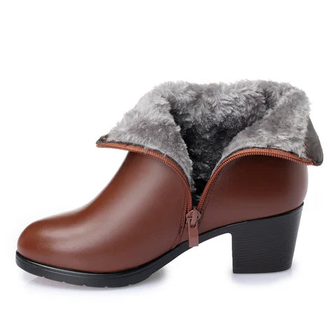 Laurem - Botte en cuir véritable super confortable