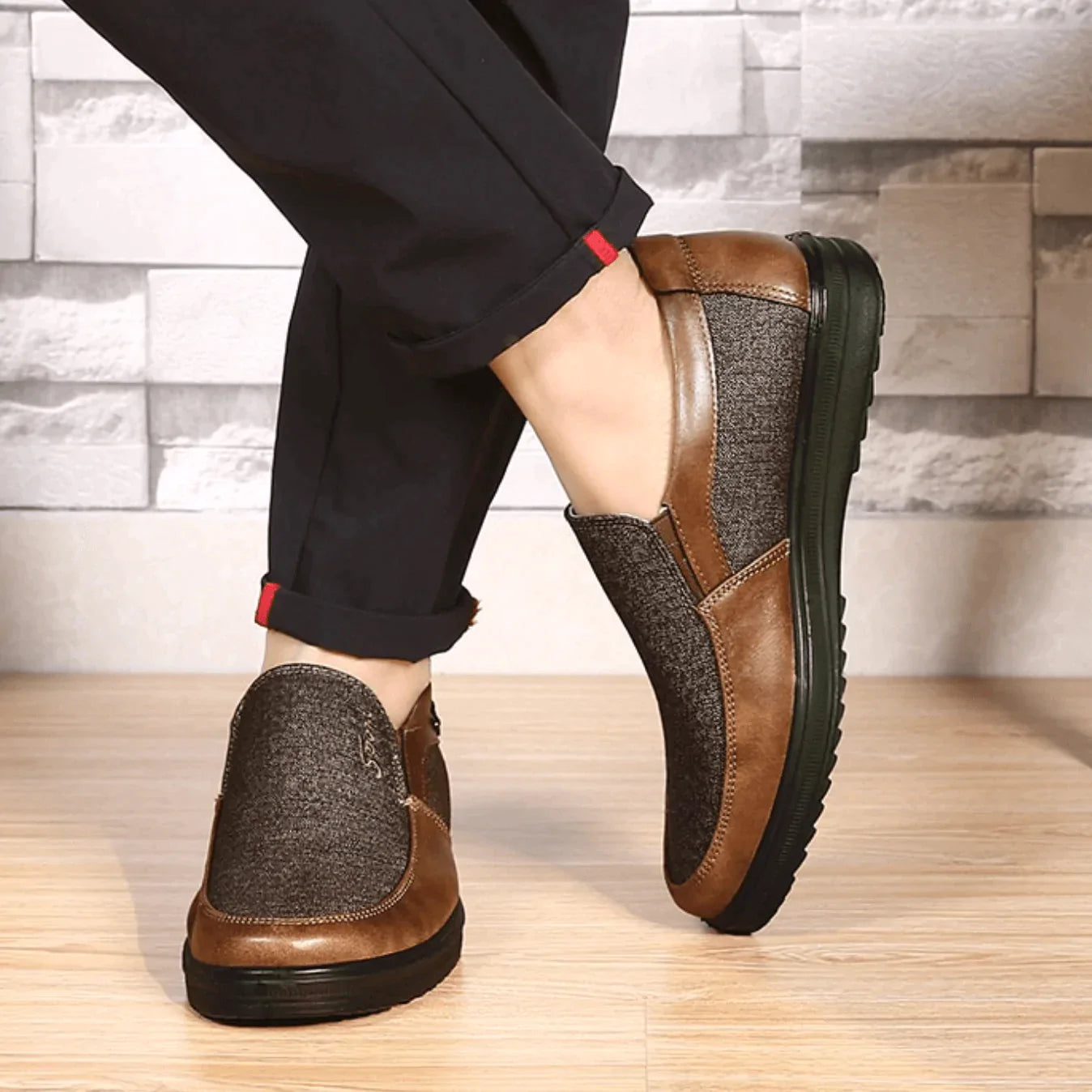 Chaussure Mocassin Sport™ Titanium Semi-Orthopédique pour Homme