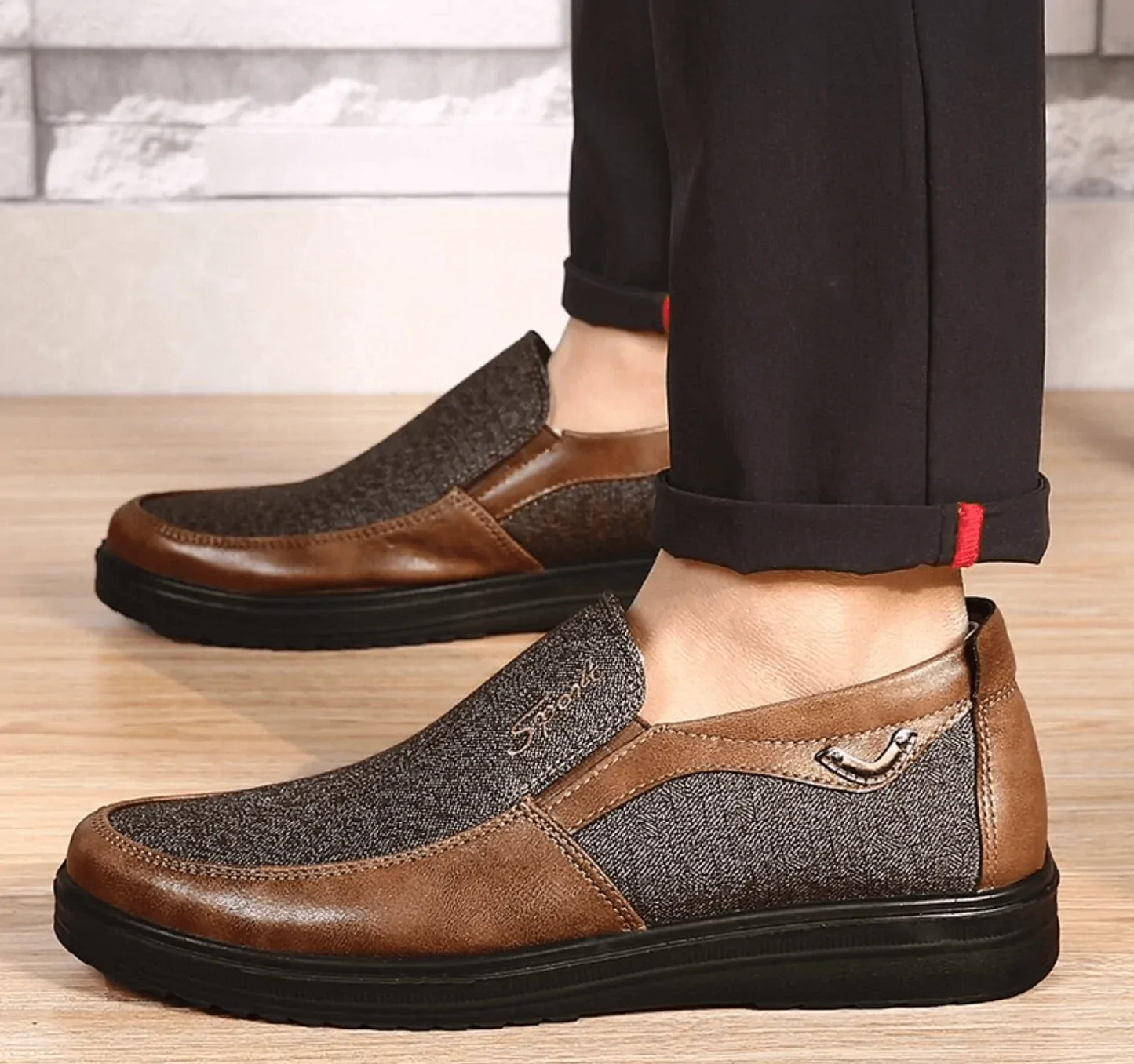 Chaussure Mocassin Sport™ Titanium Semi-Orthopédique pour Homme