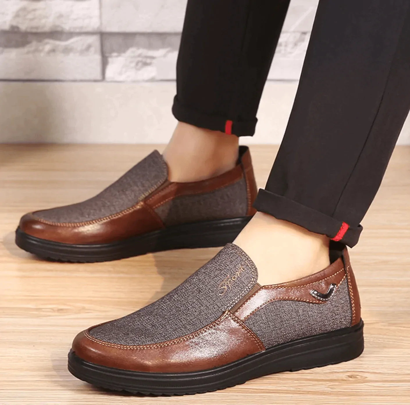 Chaussure Mocassin Sport™ Titanium Semi-Orthopédique pour Homme
