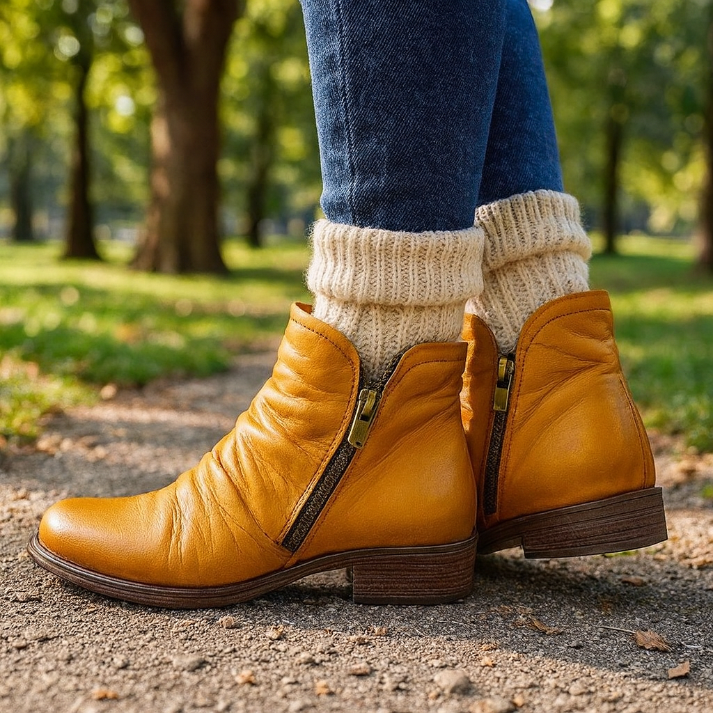 Helia Mariette™ – La Botte Super Confortable de l’Automne 🍂