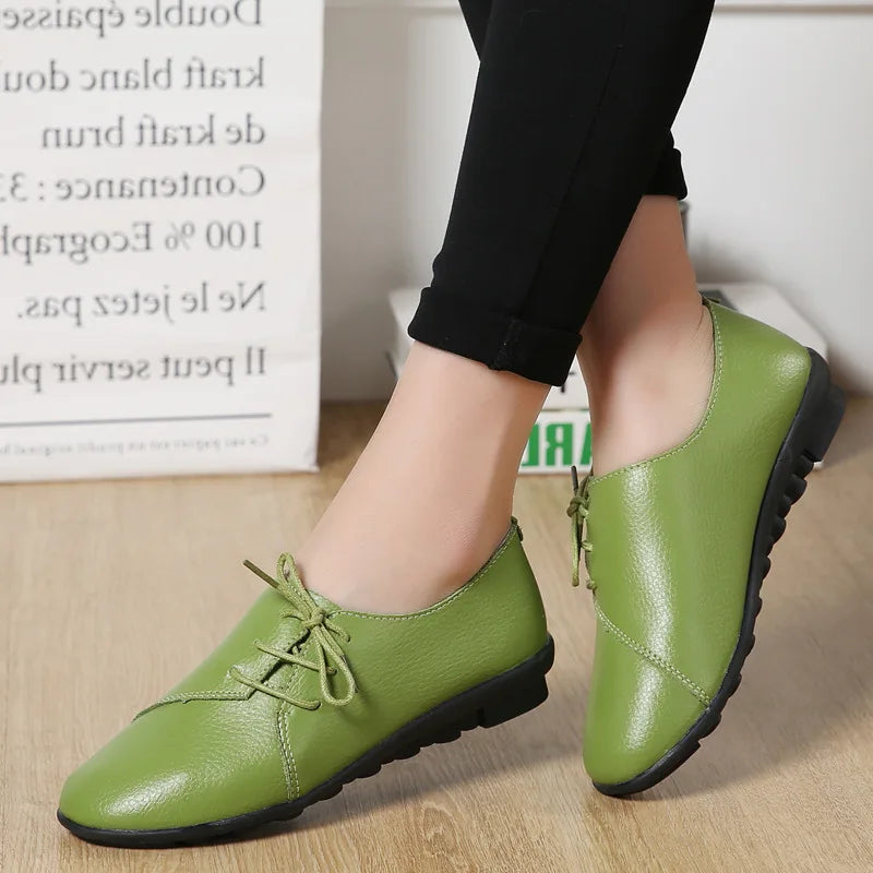 Olga Marie – Sneakers Casual Élégants en Cuir Vegan 👟🌿