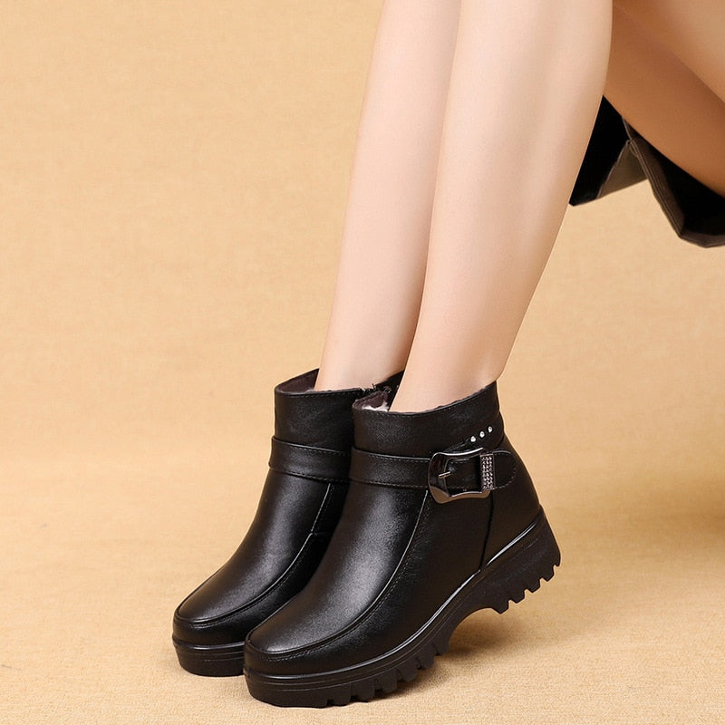 Botte en Cuir Celine