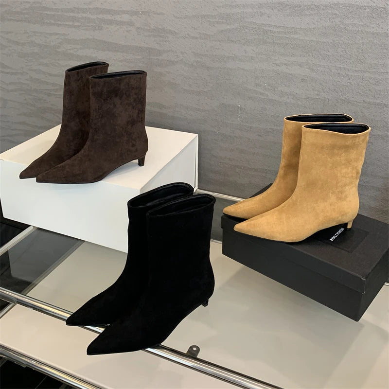 👢 Bottines Femme Klaim™ – Élégance Vintage & Raffinement Urbain