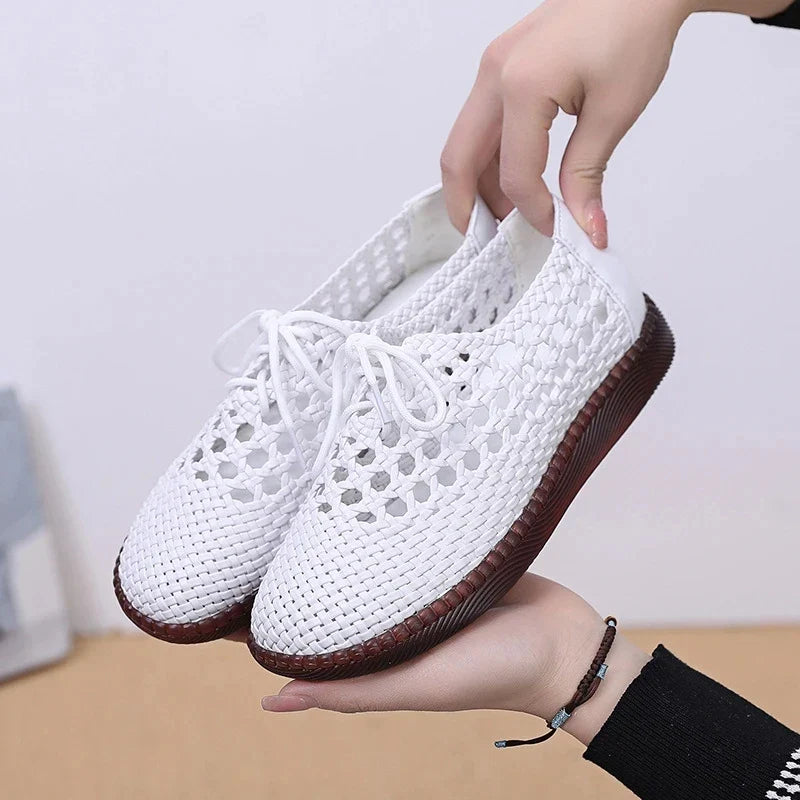 Baskets RAFEZZI Cléopâtre – Confort et Élégance (Cuir Véritable)