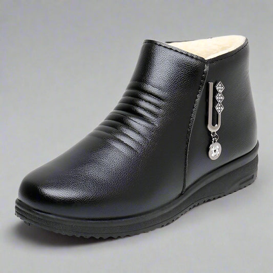 Jolie botte d'automne et d'hiver - imperméable et veloutée