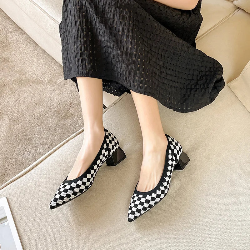 Miss Isadora Pump 2.0 - Chaussures à talons blocs très élégantes et confortables