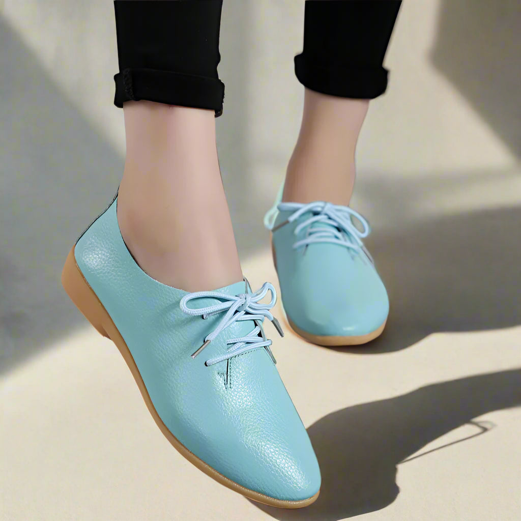 Lusitanna™ Grace Derby – Chaussure pour femme en cuir véritable ultra confortable