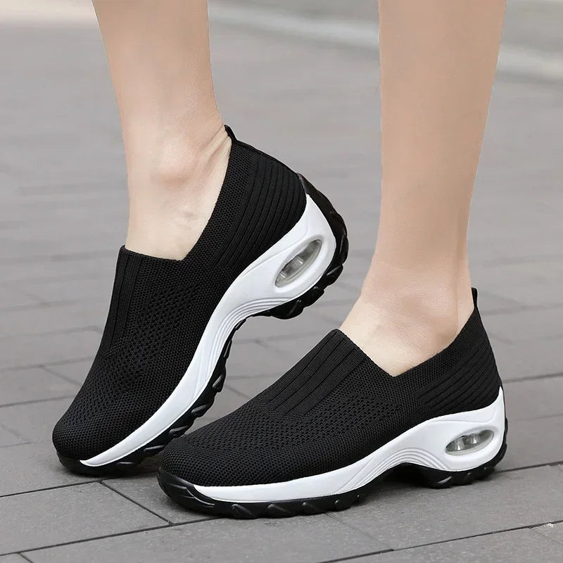 FlexiStep™ – Baskets Femme Orthopédiques à Semelle Compensée