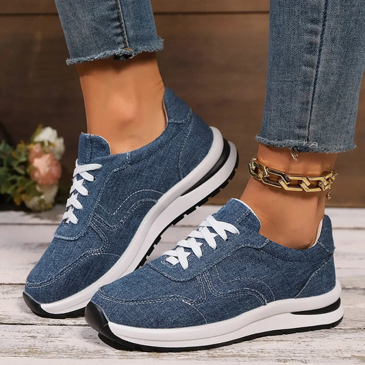 Sneakers Femme DenimLift – Style & Confort à Chaque Pas