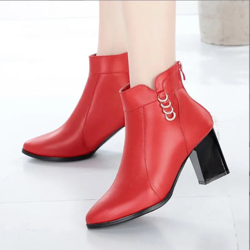 Giorgia Aire – Botte en Cuir Véritable