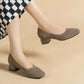 Miss Isadora Pump Retro – Escarpin Rétro à Talon Bloc Élégant et Confortable
