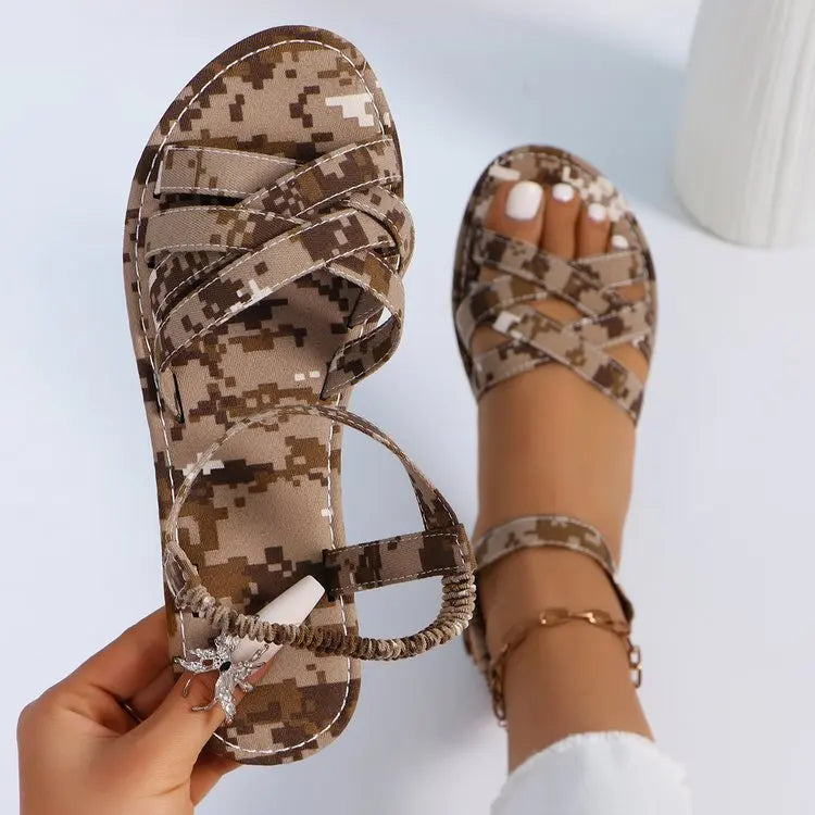 Sandales Plates Femme BreezeFlex™ – Élégantes, Légères et Ultra-Confortables