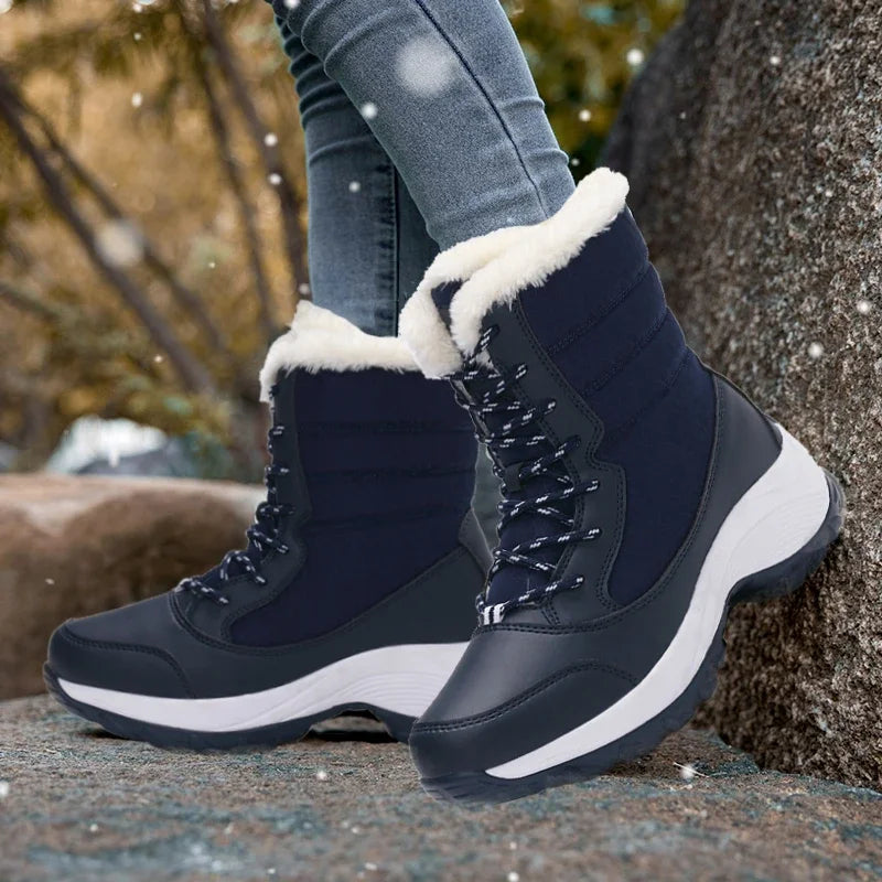 ❄️ Bottines Femme AZGB™ – Chaleur, Stabilité & Hauteur Confort
