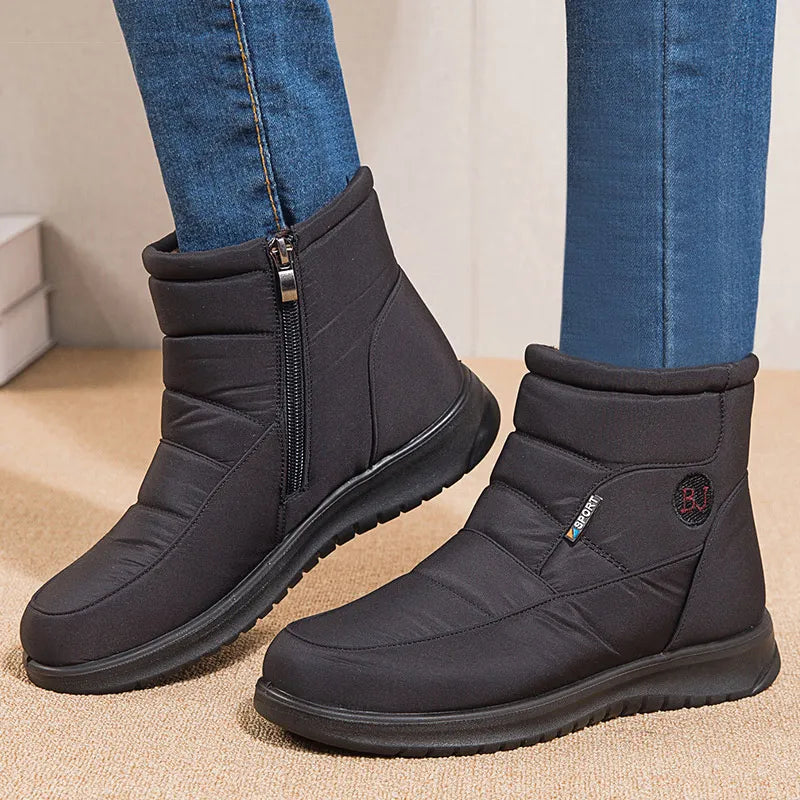 👢 Bottines Hiver Femme SnowEase™ – Douceur, Chaleur et Élégance