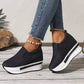 Sneakers Compensées Femme Rimocy– Gagnez en Hauteur avec Style & Confort