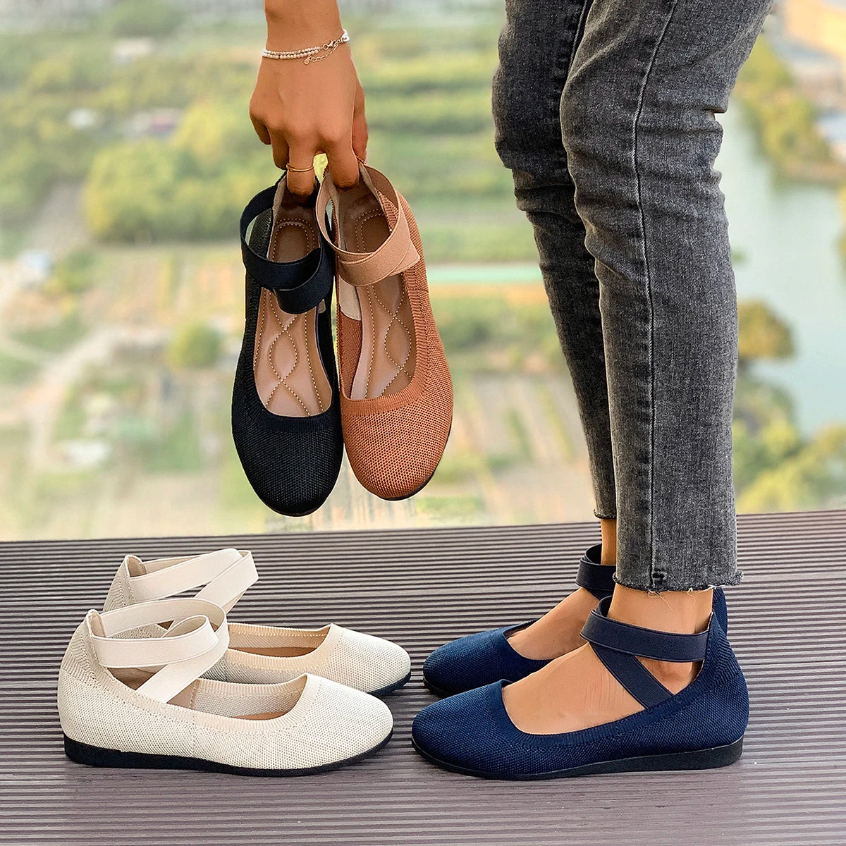 Nuage doux Chic ☁️ - Chaussures plates super confortables (ergonomiques)