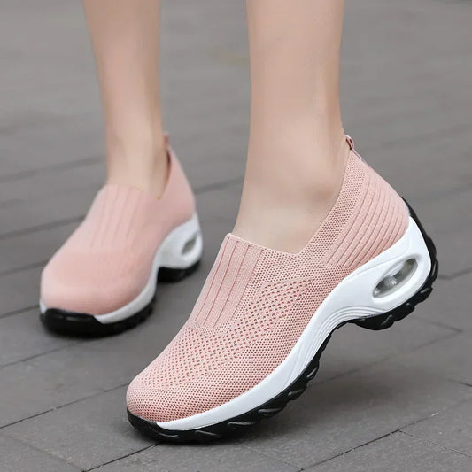 FlexiStep™ – Baskets Femme Orthopédiques à Semelle Compensée