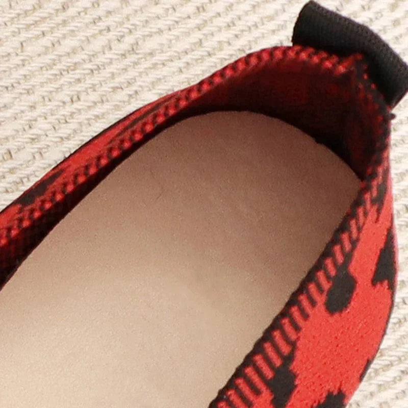 Leopard Fashion - Chaussure de style ballerine très élégante et confortable