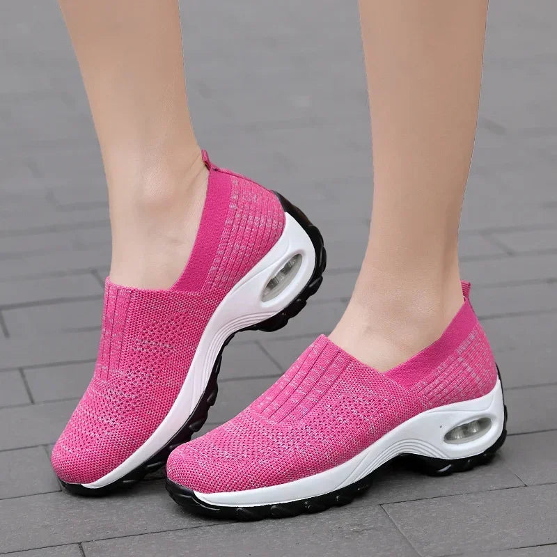 FlexiStep™ – Baskets Femme Orthopédiques à Semelle Compensée