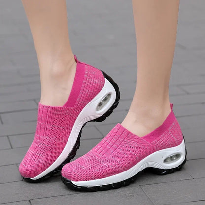 FlexiStep™ – Baskets Femme Orthopédiques à Semelle Compensée