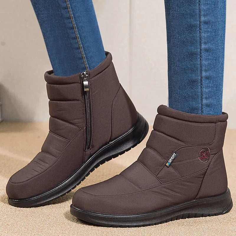 👢 Bottines Hiver Femme SnowEase™ – Douceur, Chaleur et Élégance