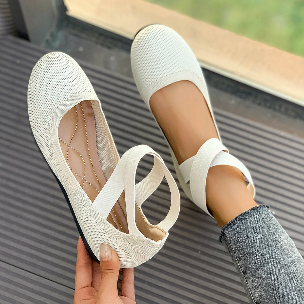 Nuage doux Chic ☁️ - Chaussures plates super confortables (ergonomiques)