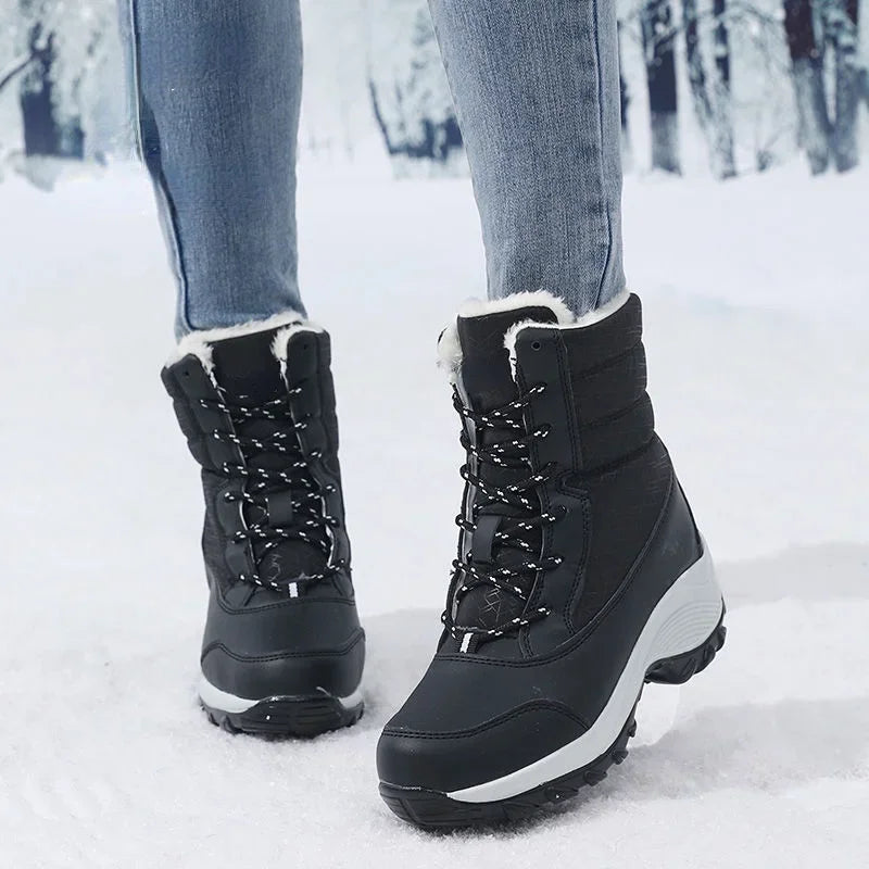 ❄️ Bottines Femme AZGB™ – Chaleur, Stabilité & Hauteur Confort