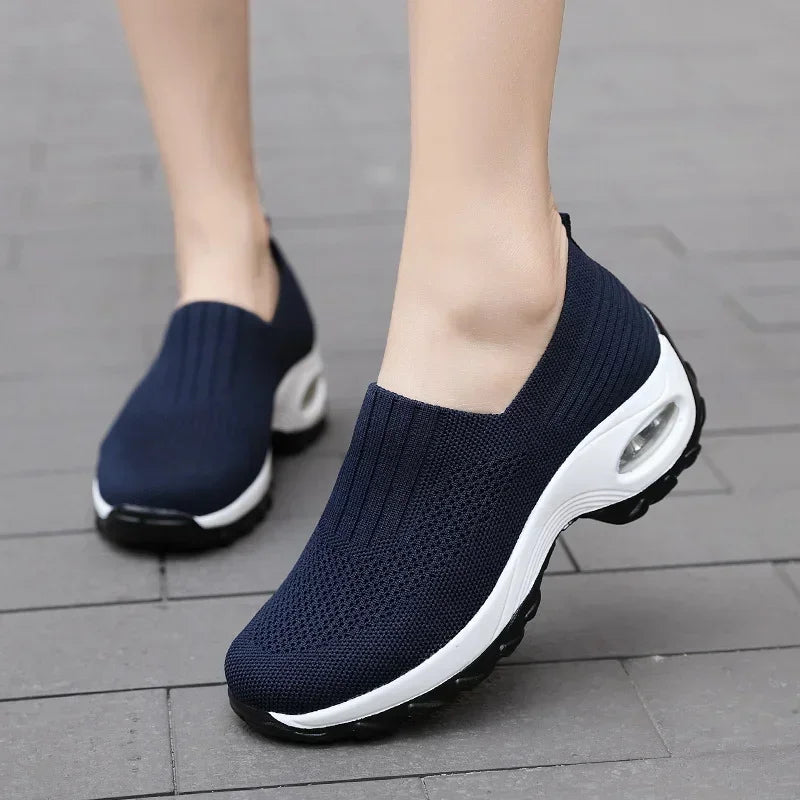 FlexiStep™ – Baskets Femme Orthopédiques à Semelle Compensée