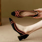 Olga – Ballerine Élégante à Petit Talon Confortable