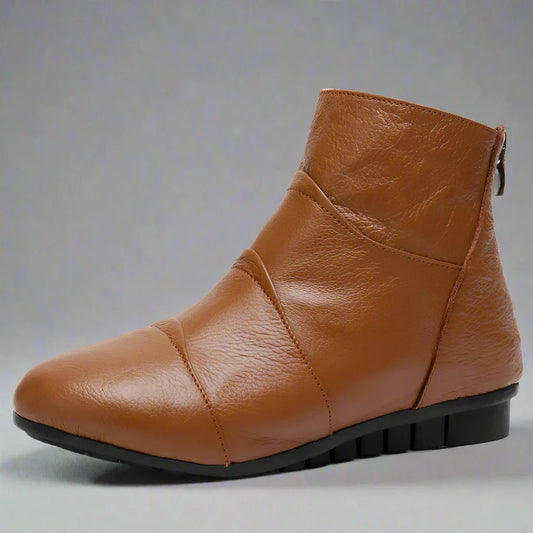 Tujliana - Botte en Cuir Véritable