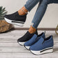 Sneakers Compensées Femme Rimocy– Gagnez en Hauteur avec Style & Confort