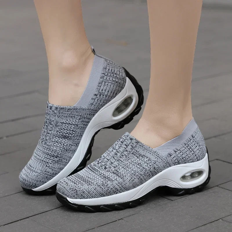 FlexiStep™ – Baskets Femme Orthopédiques à Semelle Compensée