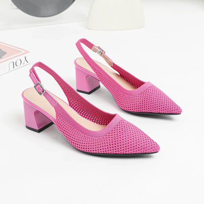Sandrah Isadora - Chaussures à Talons Moyens Très Élégantes et Confortables