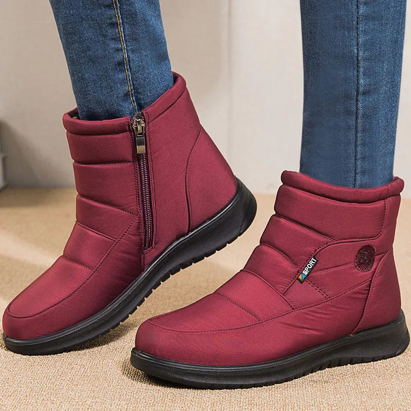 👢 Bottines Hiver Femme SnowEase™ – Douceur, Chaleur et Élégance
