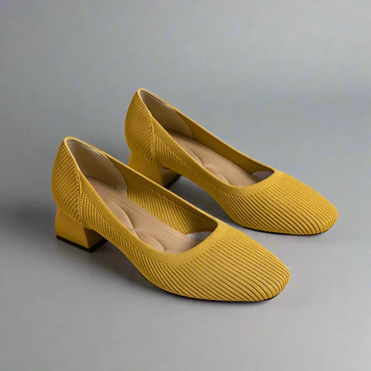 Miss Isadora Pump Retro – Escarpin Rétro à Talon Bloc Élégant et Confortable