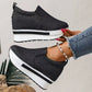 Sneakers Compensées Femme Rimocy– Gagnez en Hauteur avec Style & Confort