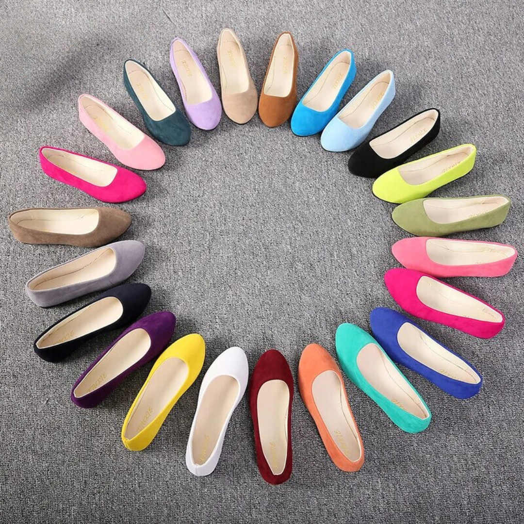 Sarah Basic - Chaussures plates super confortables (couleurs d'été I)